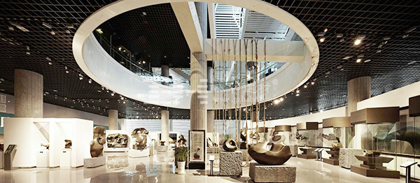 柳州奇石展覽館-鋁單板、條形鋁天花板、鋁格柵吊頂4